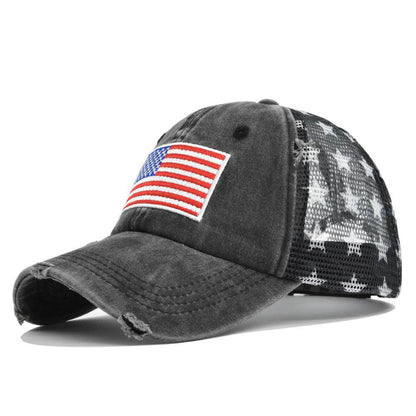 Buycenter American Flag Embroidered Cap - Adjustable Baseball Hat - Buy Center