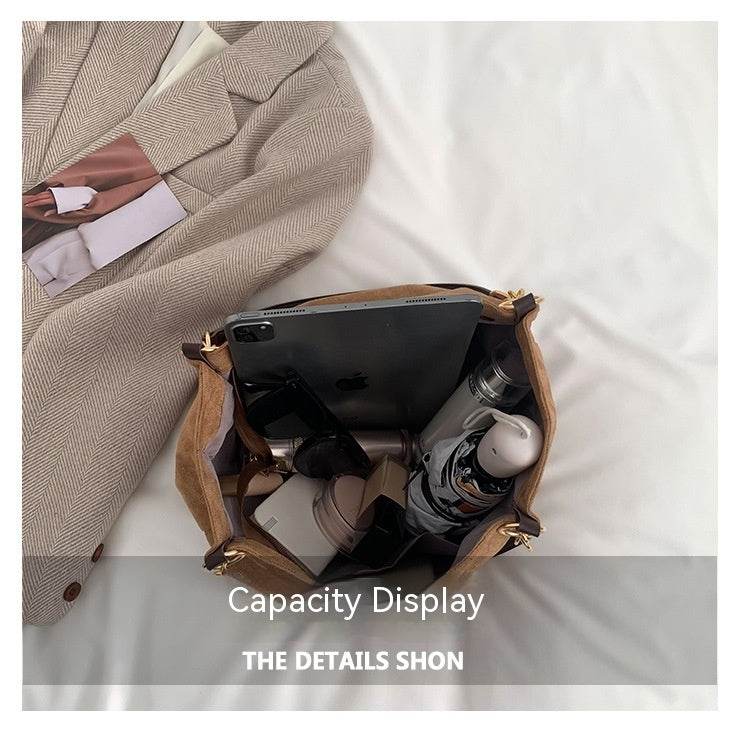 Buycenter Women's Retro Shoulder Bag - Commuter Style, Soft PU Material - Buy Center