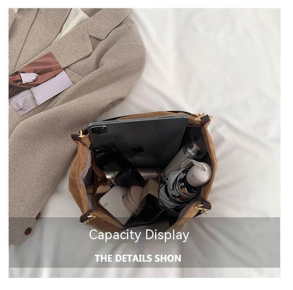 Buycenter Women's Retro Shoulder Bag - Commuter Style, Soft PU Material - Buy Center