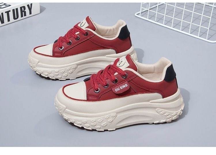 Buycenter Korean Style Sneakers - Height Increasing, Breathable Casual Flats - Buy Center