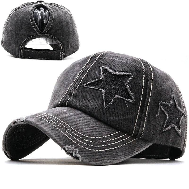 Buycenter Washed Pentagram Baseball Cap - Adjustable & Breathable for All - Buy Center