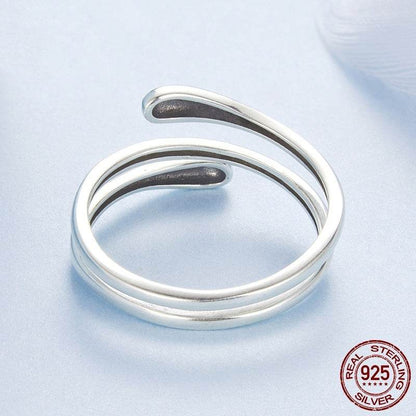 Buycenter S925 Silver Multilayer Simplicity Ring - Stylish Women's Accessory - Buy Center