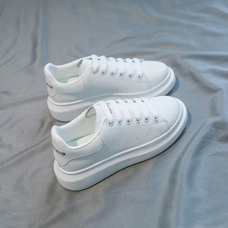 All-Match Microfiber Platform Shoes - Breathable & Height Boost for Women - Buy Center