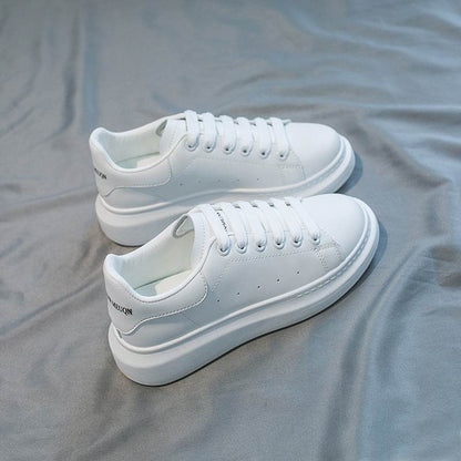 All-Match Microfiber Platform Shoes - Breathable & Height Boost for Women - Buy Center