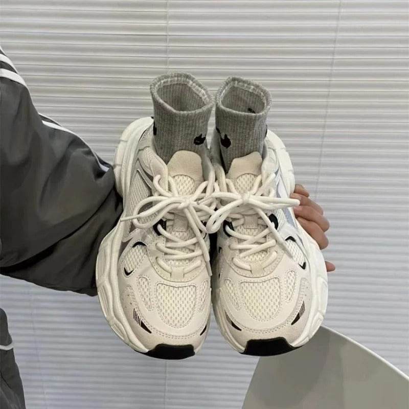 Polar Wave Breathable Mesh Platform Shoes - Casual Wedge Design 2025 - Buy Center