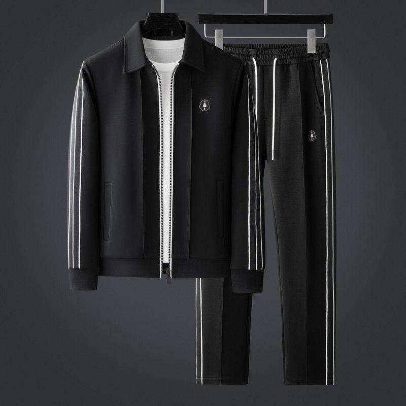 Trendy Sports 3D Cutting Jacket Suit - Cotton Long Sleeve & Pants 2025 - Buy Center