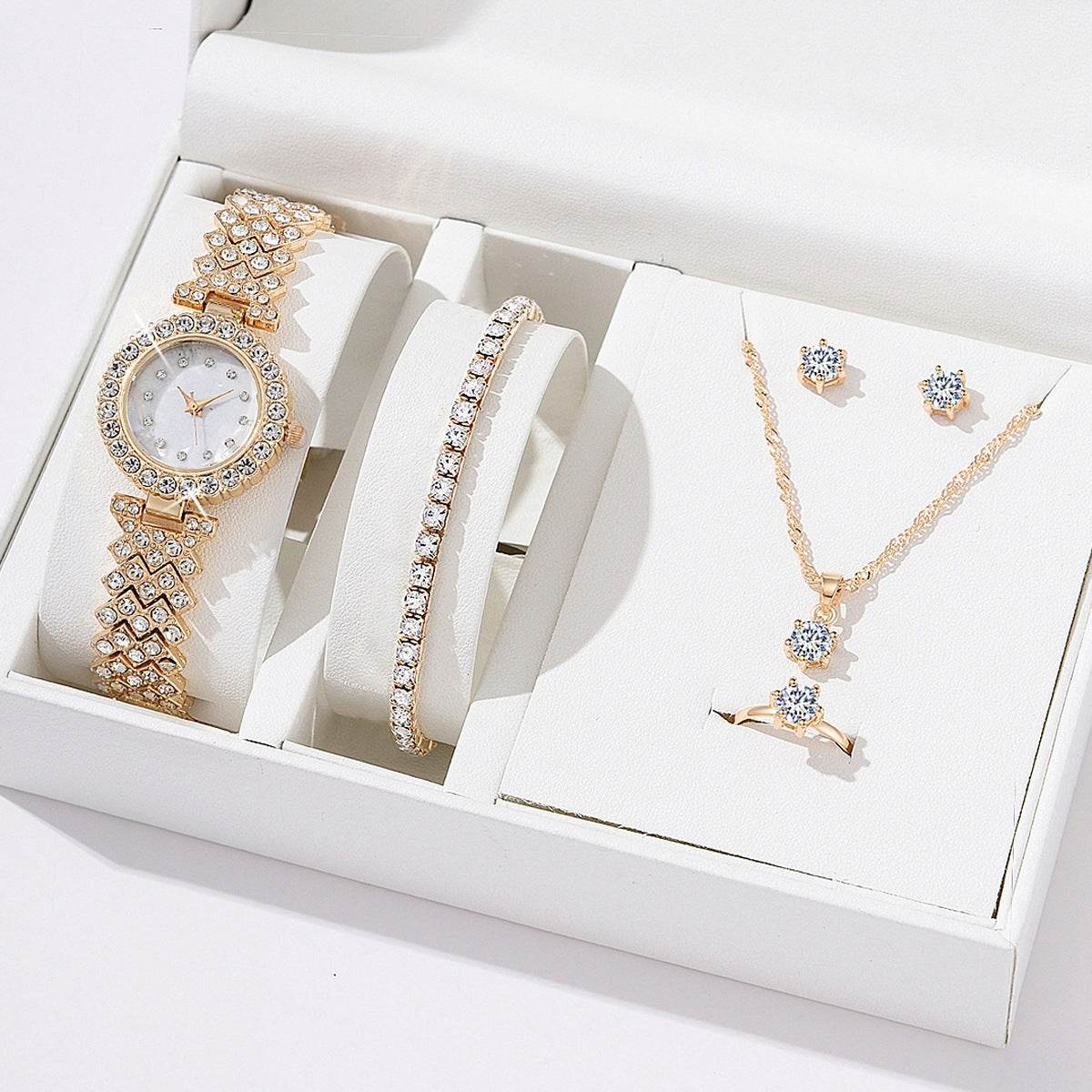 Luxury Diamond Women's Watch - Rhinestone Quartz Bracelet Timepiece - Buy Center