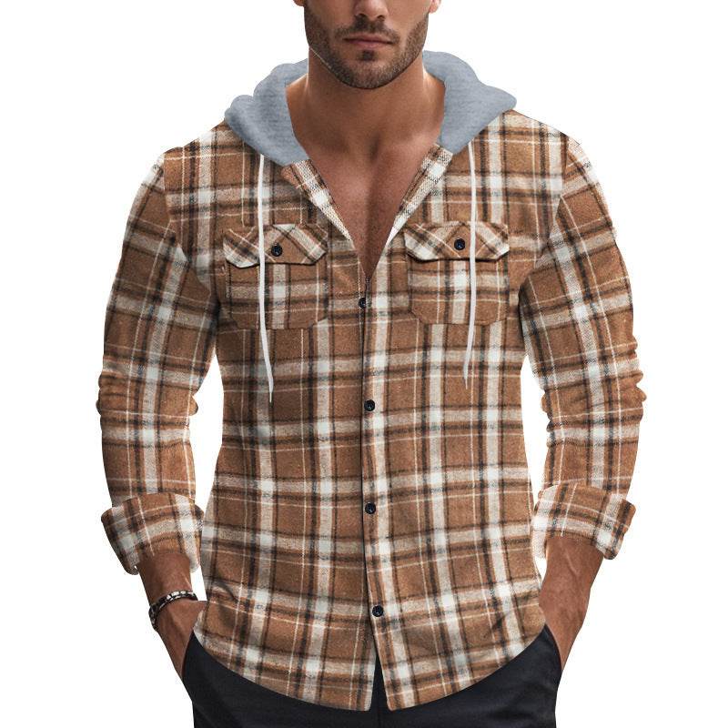 Buycenter Men's Plaid Shirt - Retro Fashion for Autumn & Winter 2025 - Buy Center