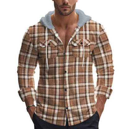 Buycenter Men's Plaid Shirt - Retro Fashion for Autumn & Winter 2025 - Buy Center