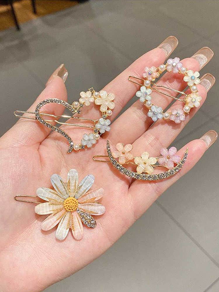 Summer Alloy Handmade Flower Barrettes - Elegant Wedding Hair Jewelry 2025 - Buy Center