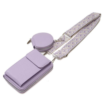 Stylish Women's Messenger Bag - Trendy PU One Shoulder Phone & Coin Purse - Buy Center