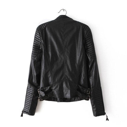 Buycenter PU Leather Jacket - Stylish Black Coat in Sizes S-XL - Buy Center