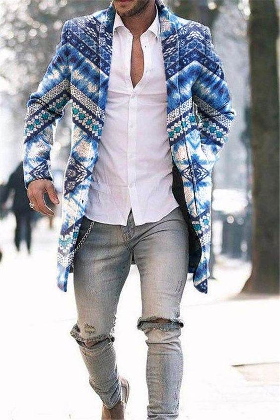 Men's Woolen Trench Coat - Stylish Stand Collar for Winter Fashion 2025 - Buy Center