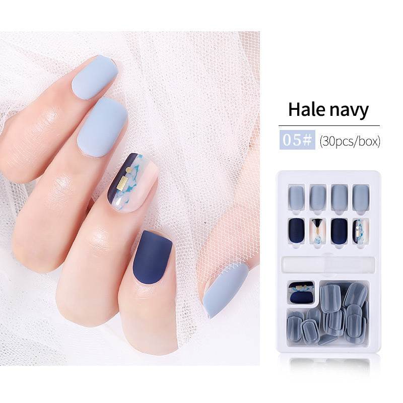 30pcs Detachable False Nail Tips Set - Stylish Full Cover Short Nails - Buy Center