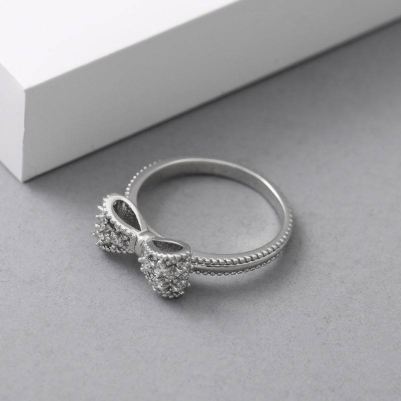 Versatile Bowknot Ring - Stylish European & American Design for Girls - Buy Center