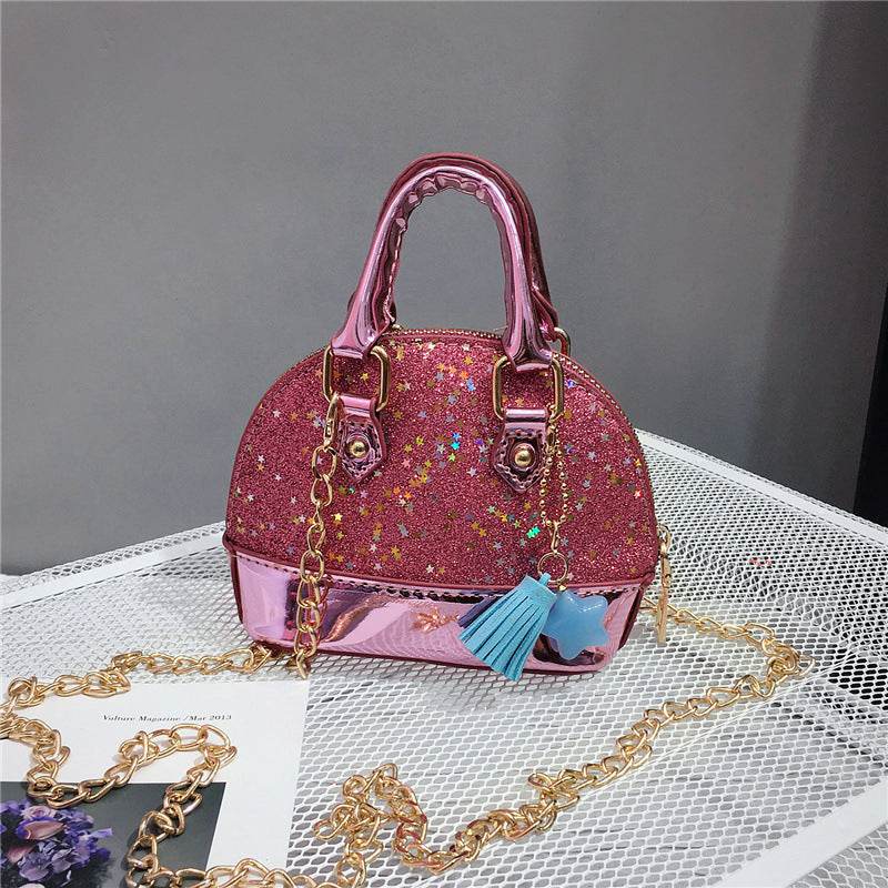 Cute Mini Shell Bag for Boys - Stylish Sequined PU Fabric 2025 - Buy Center