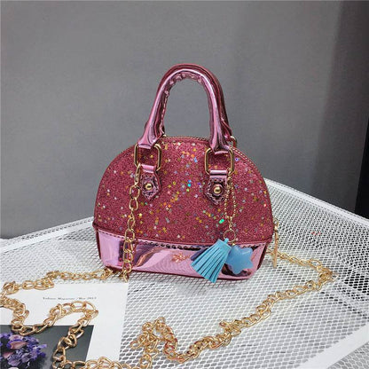 Cute Mini Shell Bag for Boys - Stylish Sequined PU Fabric 2025 - Buy Center
