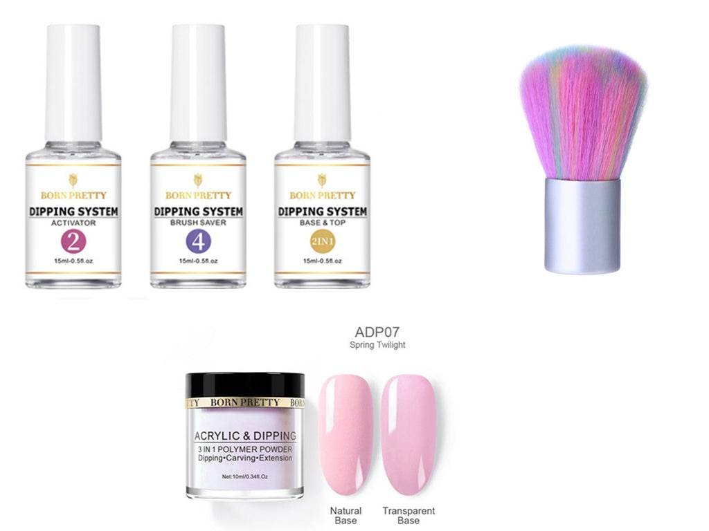 Dipping Nail Powders Set - Gradient & French Art, Long Lasting Finish - Buy Center