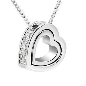 K-Gold Love Heart Necklace - Adjustable 40-45cm Chain for Perfect Fit - Buy Center