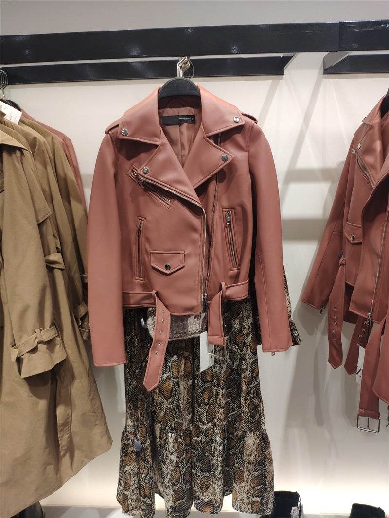 Buycenter Faux Leather Biker Jacket - Stylish Fashion for Every Occasion - Buy Center