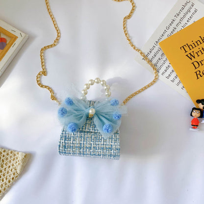 Pearl Handbag for Kids - Stylish Soft Woolen Messenger Bag 2025 - Buy Center