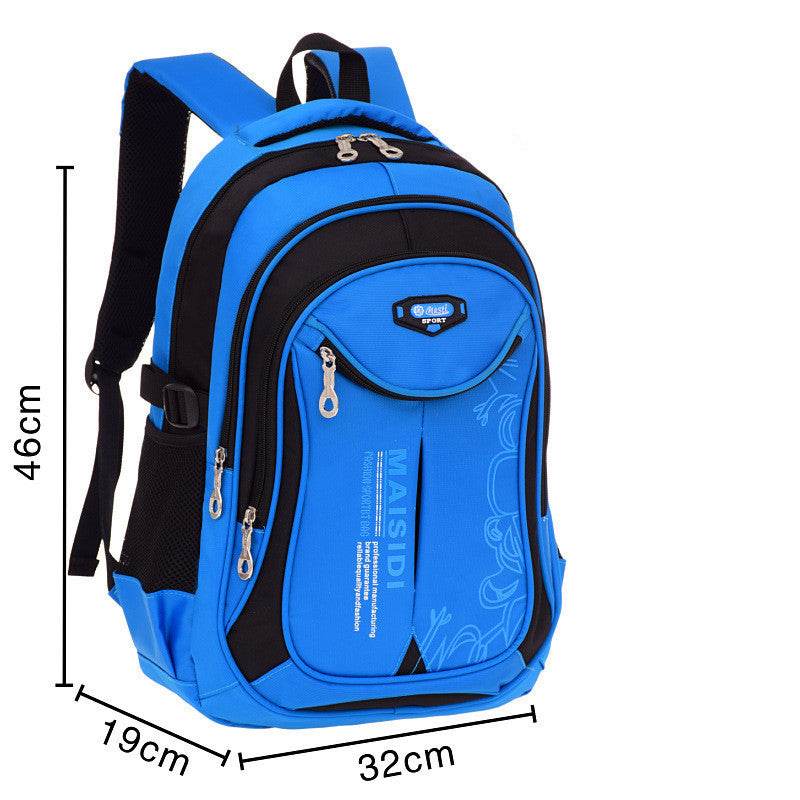 Lightweight Waterproof Schoolbag for Boys - Durable Nylon, Grades 1-6 - Buy Center