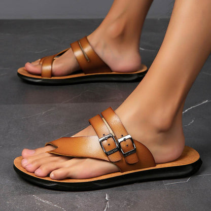 Outdoor Fashion Non-Slip Flip Flops - Durable Man Sandals for Summer - Buy Center