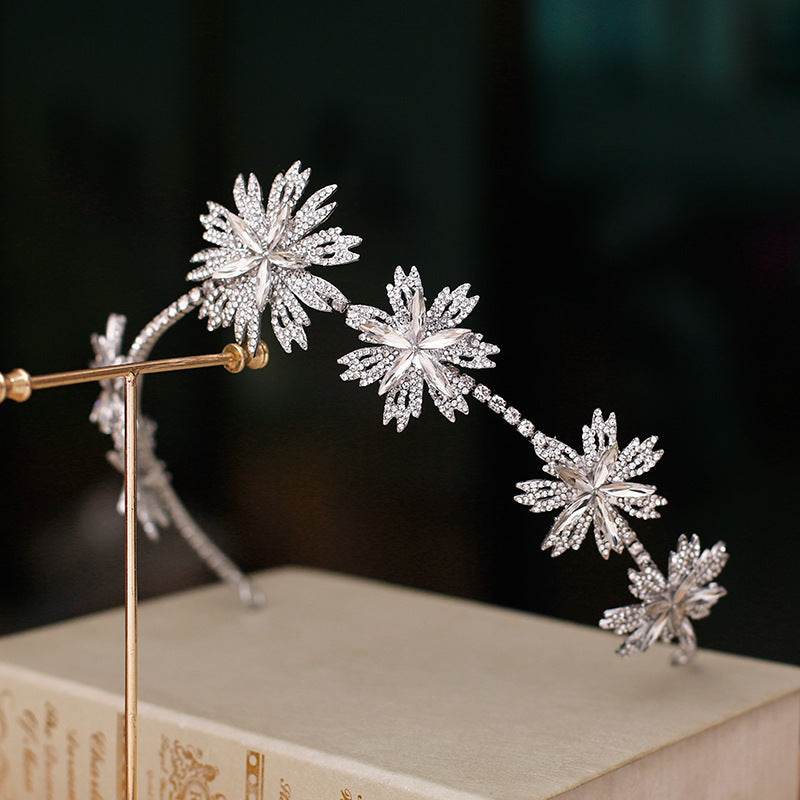 Exquisite Korean Flower Hair Accessories - Elegant Bridal Jewelry 2025 - Buy Center