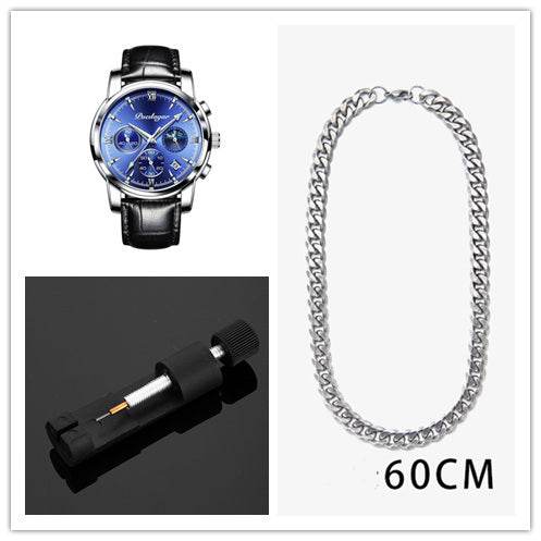 Multifunctional Men's Waterproof Watch - Luminous Quartz Style from Buycenter - Buy Center