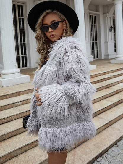 Buycenter Winter Furry Coat - Casual Urban Trench for Women - Buy Center