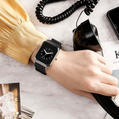 Elegant Black Square Ladies Watch - Waterproof Quartz Movement 2025 - Buy Center