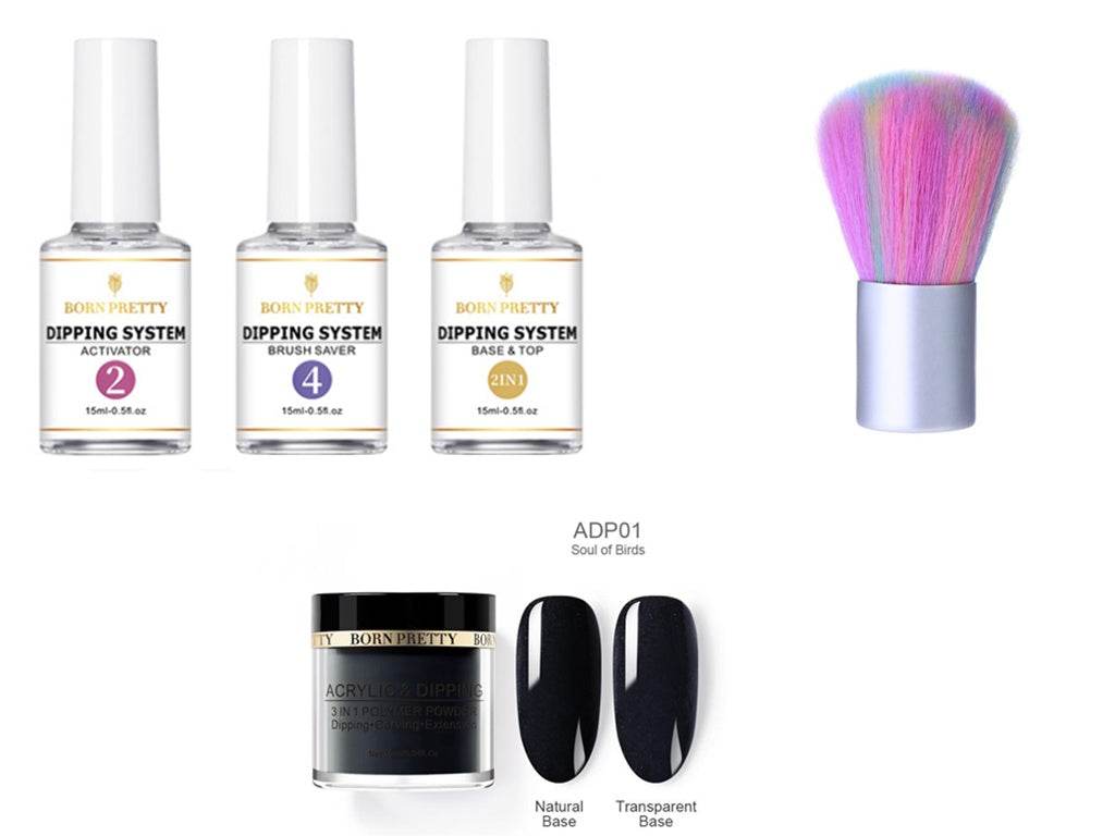 Dipping Nail Powders Set - Gradient & French Art, Long Lasting Finish - Buy Center