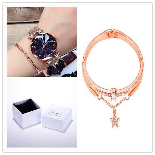 Buycenter Star Watch - Fashion Quartz Stainless Steel with 2 Bracelets - Buy Center