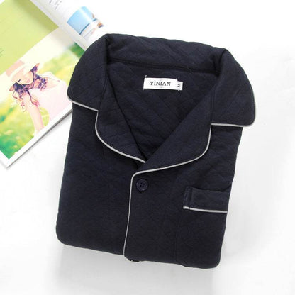 Men's Cotton Air Pajamas - Stylish V-Neck Cardigan for Comfort - Buy Center