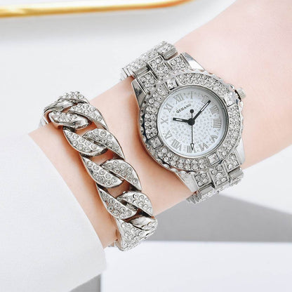 Exquisite Women's Diamond Watch - Elegant Waterproof Bracelet Fashion Accessory - Buy Center