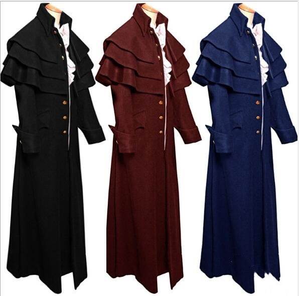 New Medieval Coat for Men - Premium Cosplay Robe for All Seasons - Buy Center