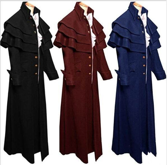 New Medieval Coat for Men - Premium Cosplay Robe for All Seasons - Buy Center