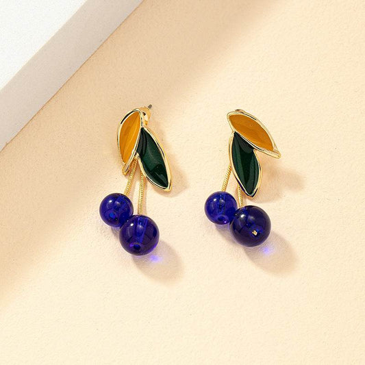 Trendy Cherry-Shaped Earrings - Stylish Alloy Design for Women 2025 - Buy Center