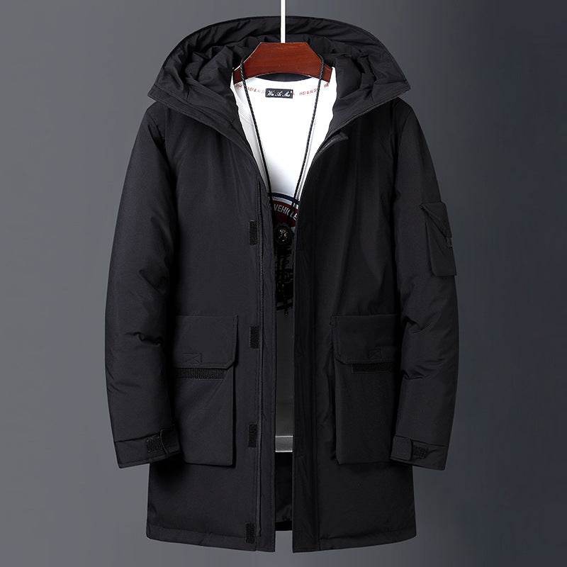Men's Hooded Warm Down Jacket - Lightweight, Stylish, and Cozy - Buy Center