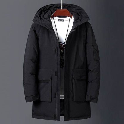 Men's Hooded Warm Down Jacket - Lightweight, Stylish, and Cozy - Buy Center