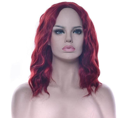 Black Short Curly Hair Cap - Premium High Temperature Silk Cosplay Wig - Buy Center