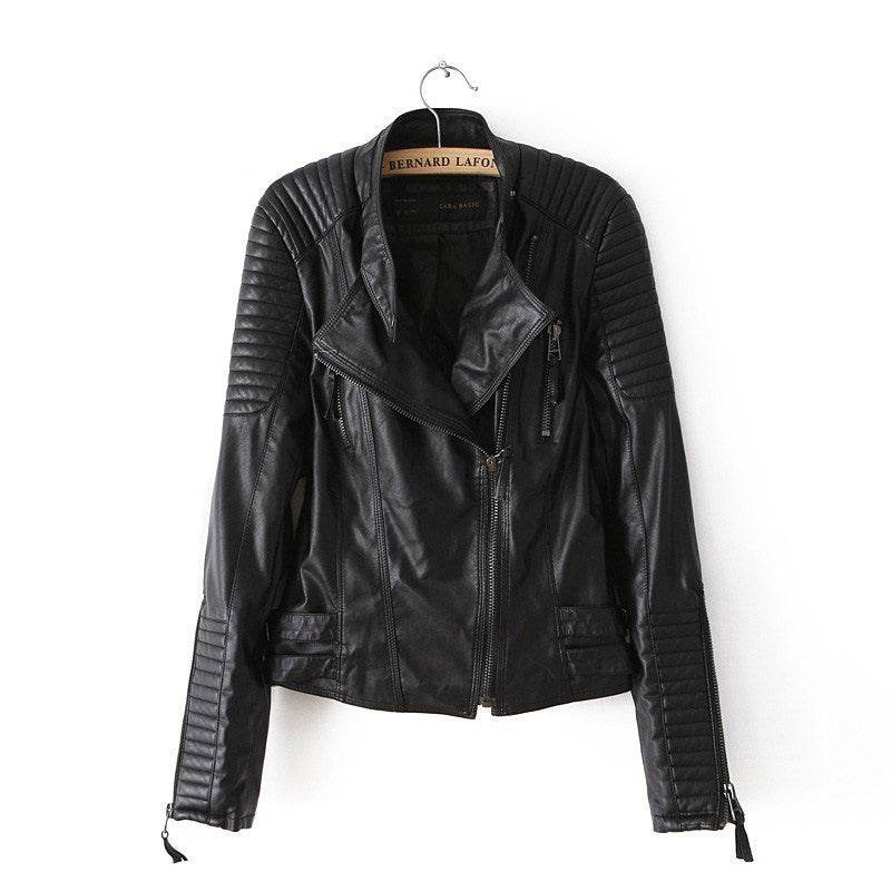 Buycenter PU Leather Jacket - Stylish Black Coat in Sizes S-XL - Buy Center