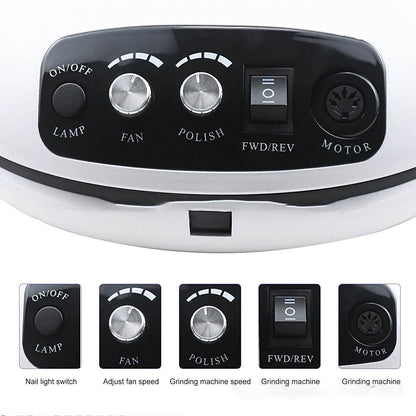 Multifunctional Nail Lamp 3 in 1 - Efficient Drying & Tool Organizer - Buy Center