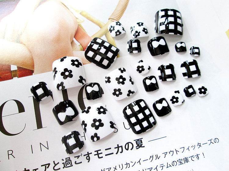 Pro Acrylic Toe Nails Set - 24pcs Stylish False Toenails for Easy Application - Buy Center