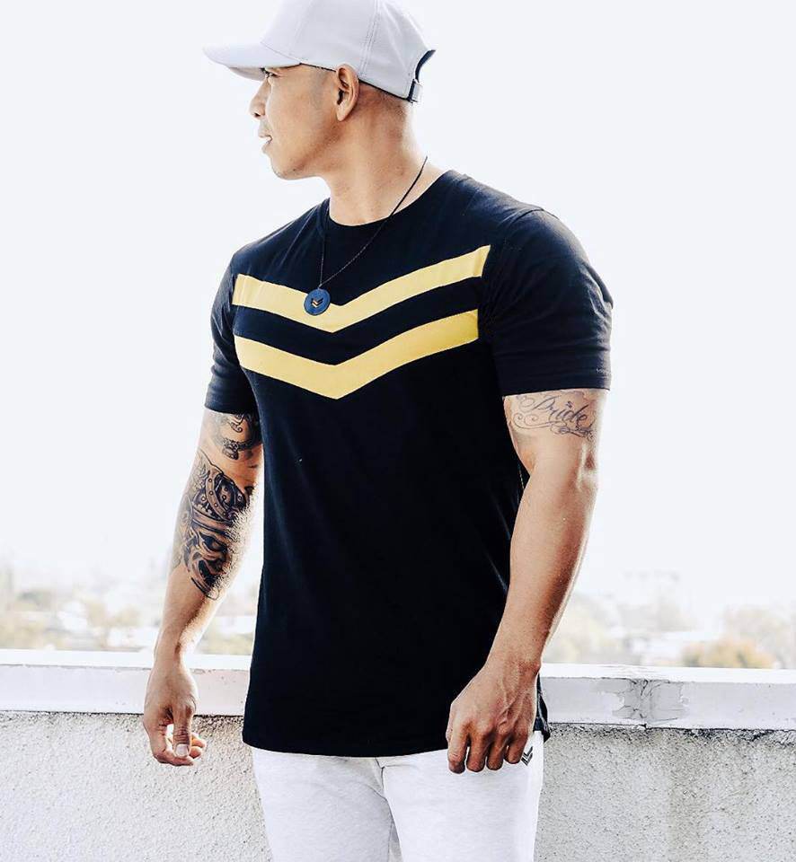 Buycenter Sports Fitness Training T-Shirt - Short Sleeve Cotton Design - Buy Center