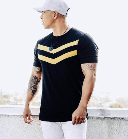 Buycenter Sports Fitness Training T-Shirt - Short Sleeve Cotton Design - Buy Center