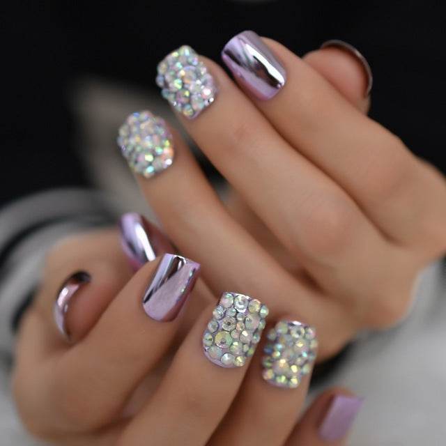 Metal False Nails for Women - Edgy Glamour Kits in Trendy Styles 2025 - Buy Center