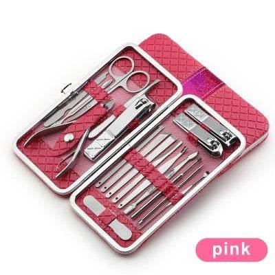 Nail Manicure Tool Kit Combo - 18 & 21-Piece Professional Set - Buy Center