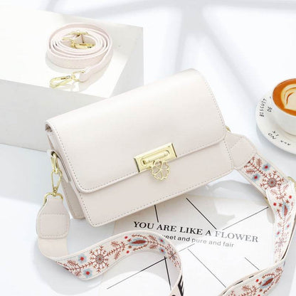 Buycenter Crossbody Square Shoulder Bag - Soft Genuine Leather in 7 Colors - Buy Center