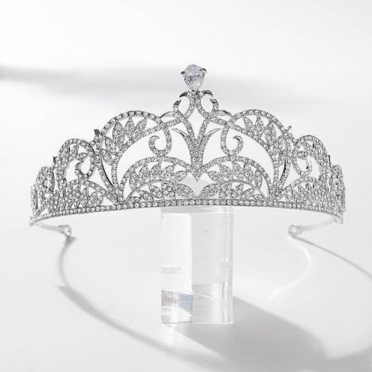 Adjustable Zircon Crown - High-End 925 Silver Bridal Jewelry for Elegance - Buy Center